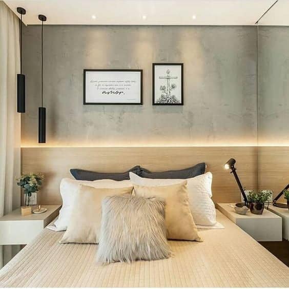 decorar dormitorio de matrimonio minimalista industrial