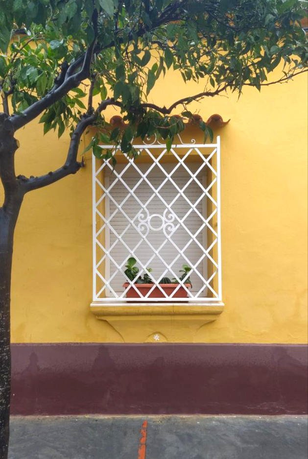 rejas para ventanas diseño sencillo blanco